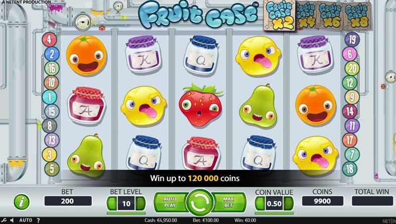 Геймплей слота Fruit Case
