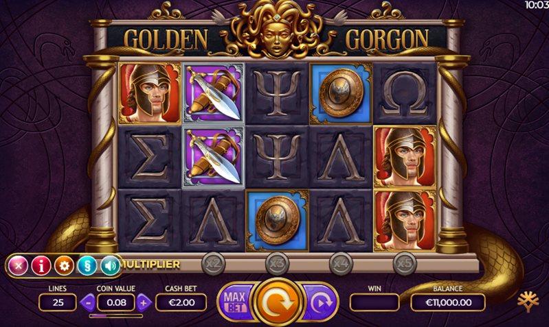 Геймплей слота Golden Gorgon