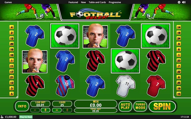 Геймплей слота Football Rules