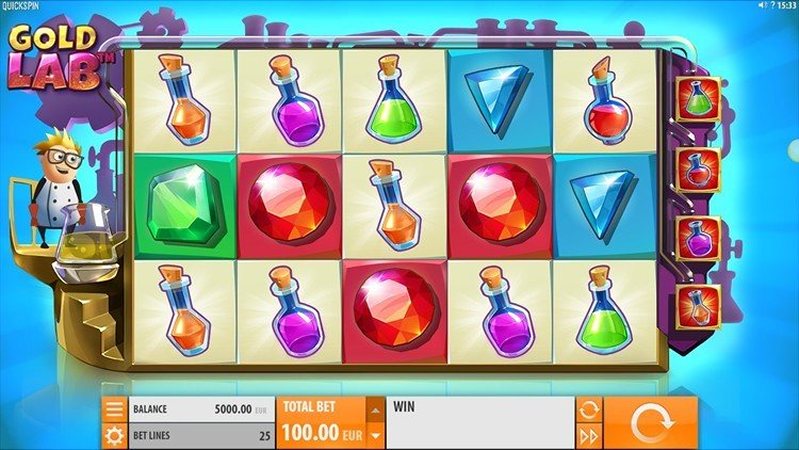 Геймплей слота Gold Lab