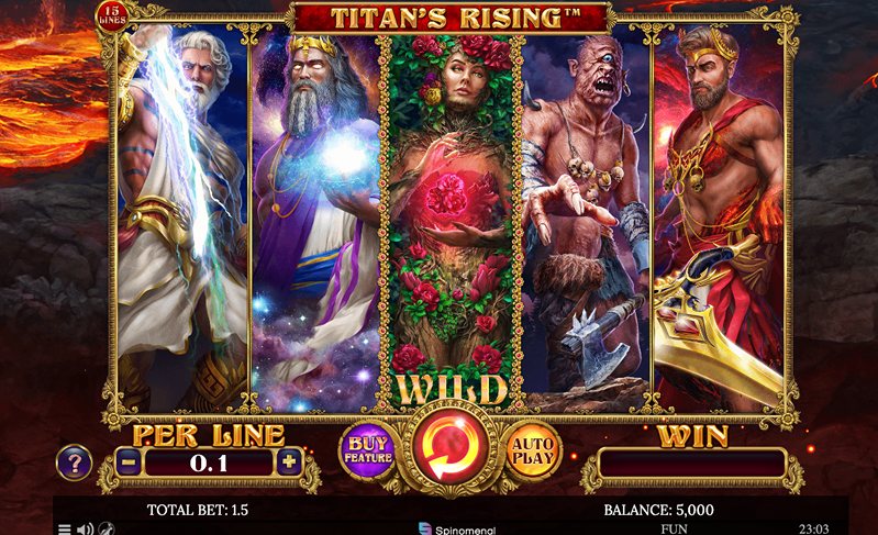 Геймплей слота Titan’s Rising