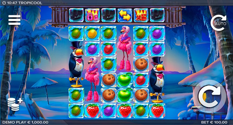 Геймплей слота Tropicool