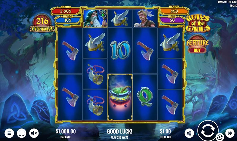 Геймплей слота Ways of Gauls