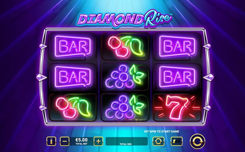 Дизайн слота Diamond Rise