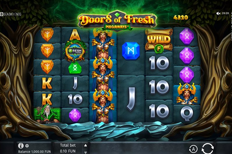 Дизайн слота Doors of Fresh
