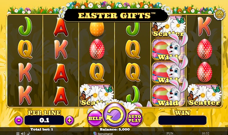 Дизайн слота Easter Gifts