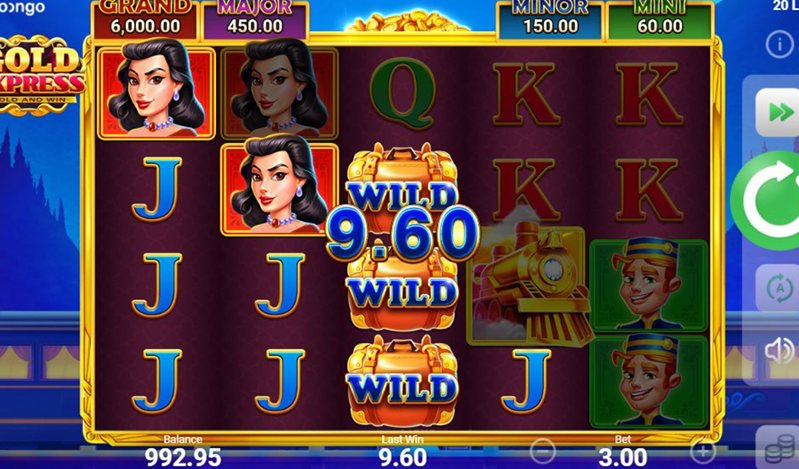 Дизайн слота Gold Express