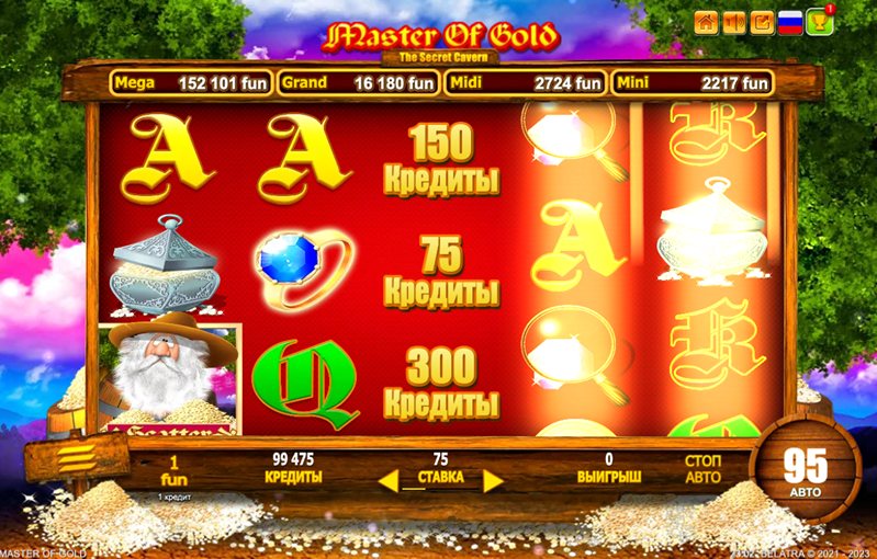 Дизайн слота Master Of Gold
