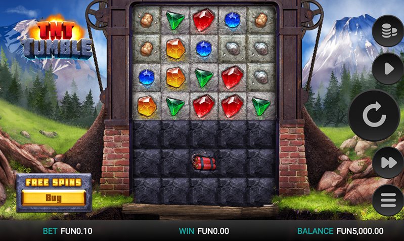 Дизайн слота TnT Tumble