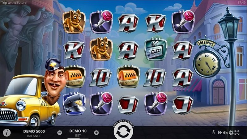 Дизайн слота Trip to the Future
