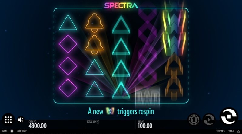 Геймплей слота Spectra