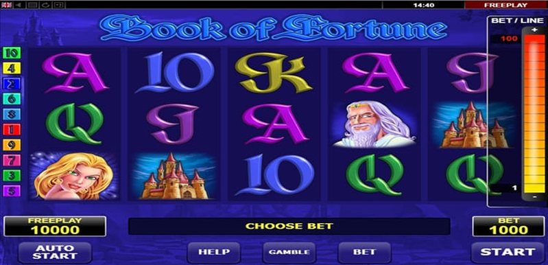 Дизайн слота Book Of Fortune