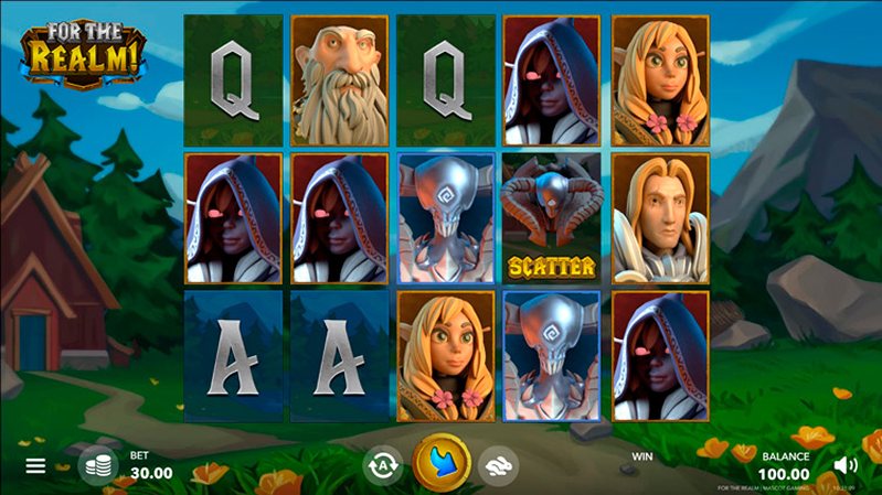 Дизайн слота For the Realm