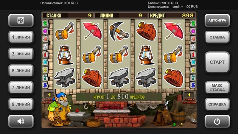 Дизайн слота Gnome