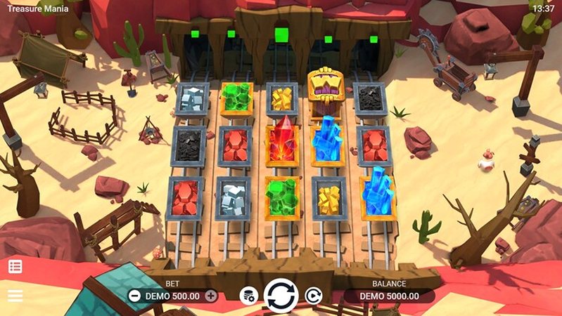 Дизайн слота Treasure Mania