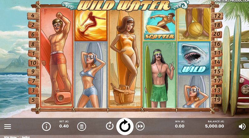 Дизайн слота Wild Water