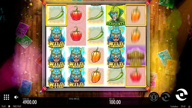 Геймплей слота Luchadora